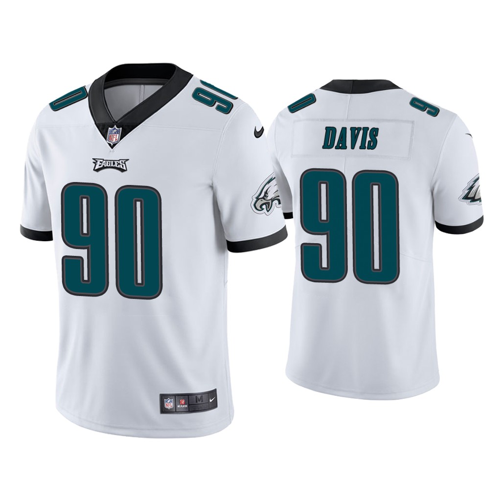 Philadelphia Eagles #90 Jordan Davis White Vapor Limited 2022 NFL Draft Jersey Philadelphia Eagles #90 Jordan Davis White Vapor Limited 2022 NFL Draft Jersey