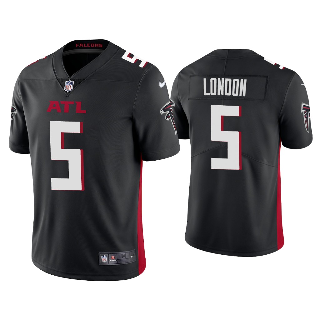 Atlanta Falcons #5 Drake London Black Vapor Limited 2022 NFL Draft Jersey Atlanta Falcons #5 Drake London Black Vapor Limited 2022 NFL Draft Jersey