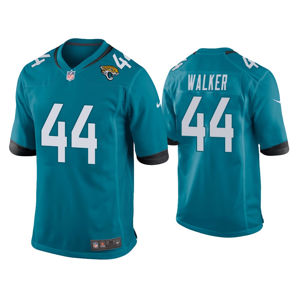 Jacksonville Jaguars #44 Travon Walker Teal Game 2022 NFL Draft Jersey