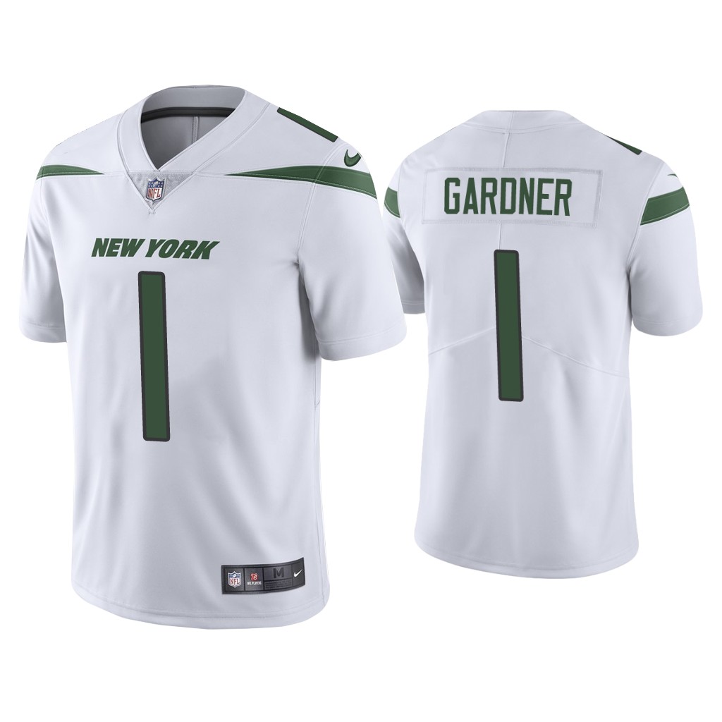 New York Jets #1 Sauce Gardner White Vapor Limited 2022 NFL Draft Jersey New York Jets #1 Sauce Gardner White Vapor Limited 2022 NFL Draft Jersey