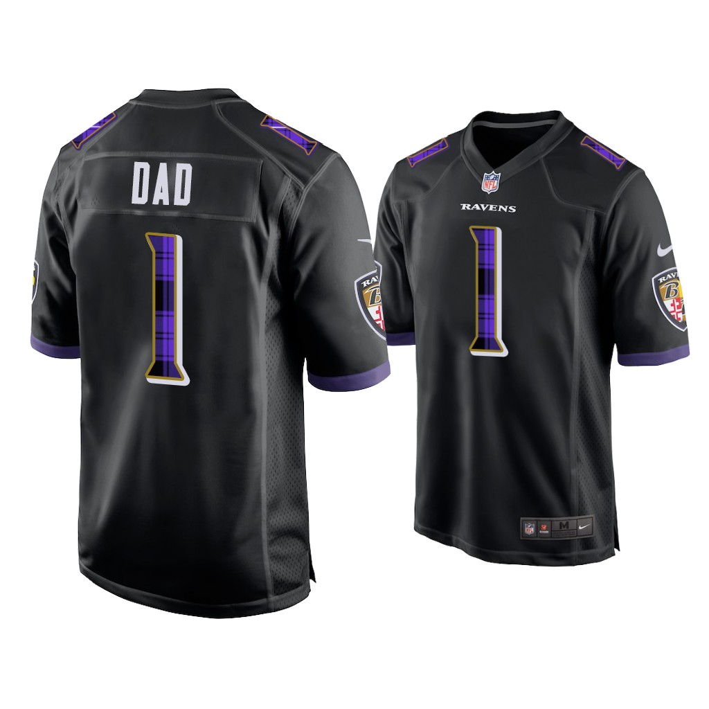 Baltimore Ravens Black 2022 Father's Day Game Jersey Baltimore Ravens Black 2022 Father's Day Game Jersey