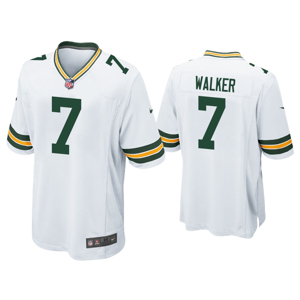 Green Bay Packers #7 Quay Walker White Game 2022 NFL Draft Jersey