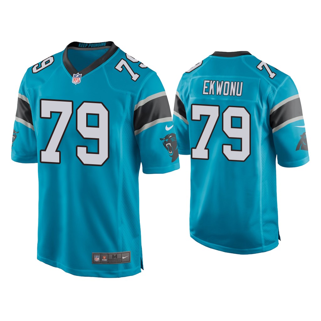Carolina Panthers #79 Ikem Ekwonu Blue Game 2022 NFL Draft Jersey Carolina Panthers #79 Ikem Ekwonu Blue Game 2022 NFL Draft Jersey
