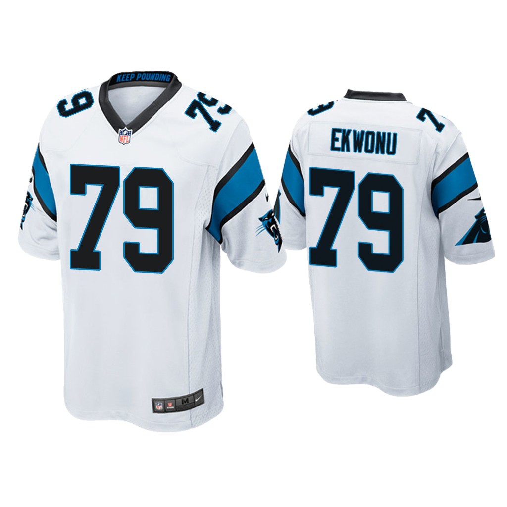 Carolina Panthers #79 Ikem Ekwonu White Game 2022 NFL Draft Jersey Carolina Panthers #79 Ikem Ekwonu White Game 2022 NFL Draft Jersey