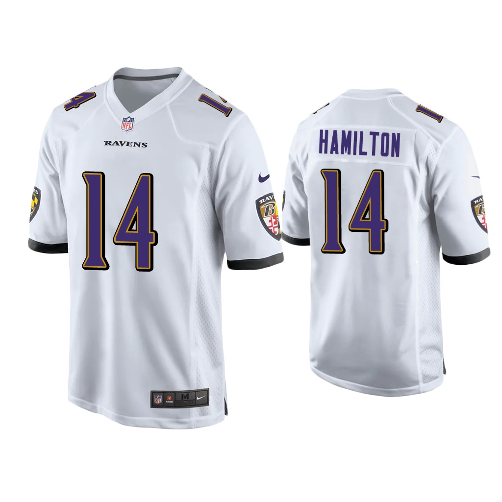Baltimore Ravens #14 Kyle Hamilton White Game 2022 NFL Draft Jersey Baltimore Ravens #14 Kyle Hamilton White Game 2022 NFL Draft Jersey