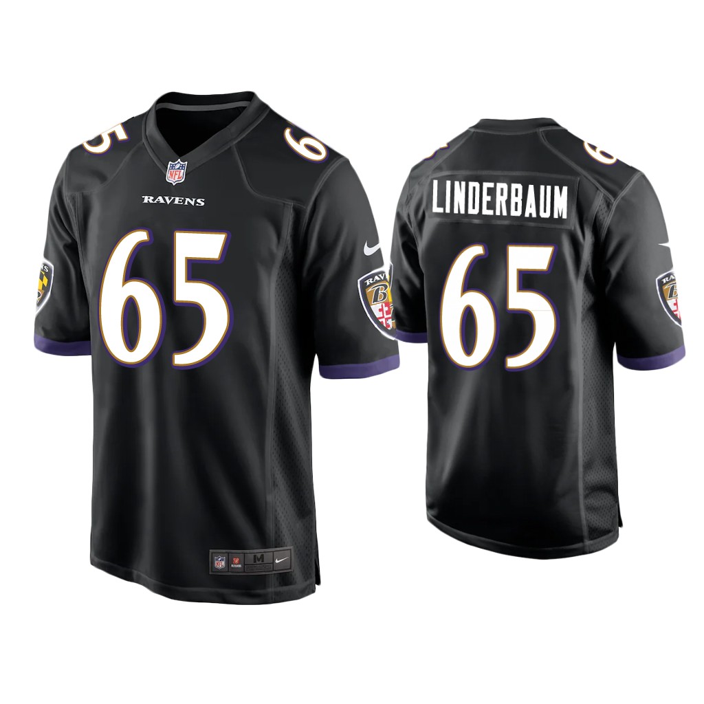 Baltimore Ravens #65 Tyler Linderbaum Black Game 2022 NFL Draft Jersey Baltimore Ravens #65 Tyler Linderbaum Black Game 2022 NFL Draft Jersey