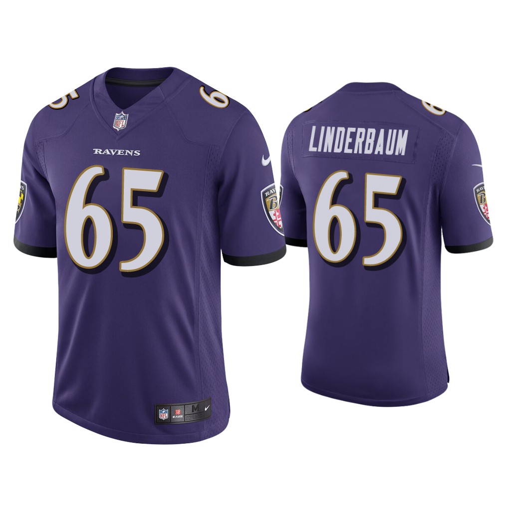 Baltimore Ravens #65 Tyler Linderbaum Purple Vapor Limited 2022 NFL Draft Jersey Baltimore Ravens #65 Tyler Linderbaum Purple Vapor Limited 2022 NFL Draft Jersey