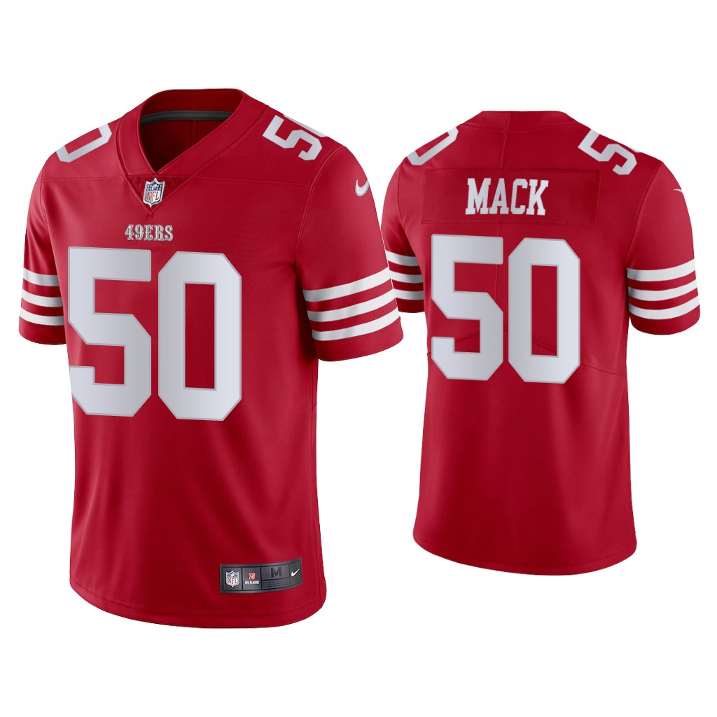 San Francisco 49ers #50 Alex Mack Scarlet 2022-23 Vapor Limited Jersey