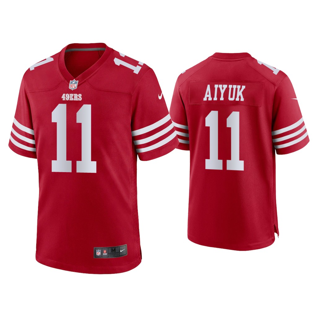 San Francisco 49ers #11 Brandon Aiyuk Scarlet 2022-23 Game Jersey