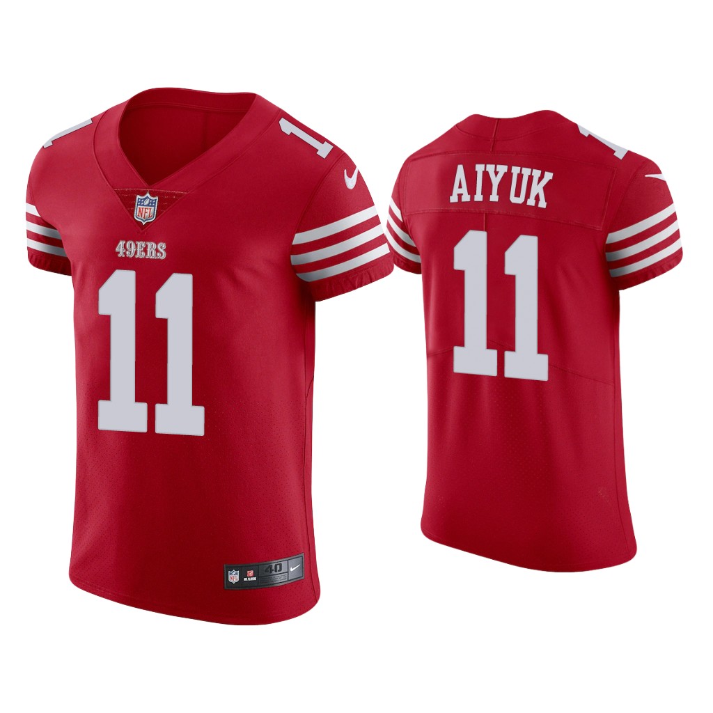 San Francisco 49ers #11 Brandon Aiyuk Scarlet 2022-23 Vapor Elite Jersey San Francisco 49ers #11 Brandon Aiyuk Scarlet 2022-23 Vapor Elite Jersey