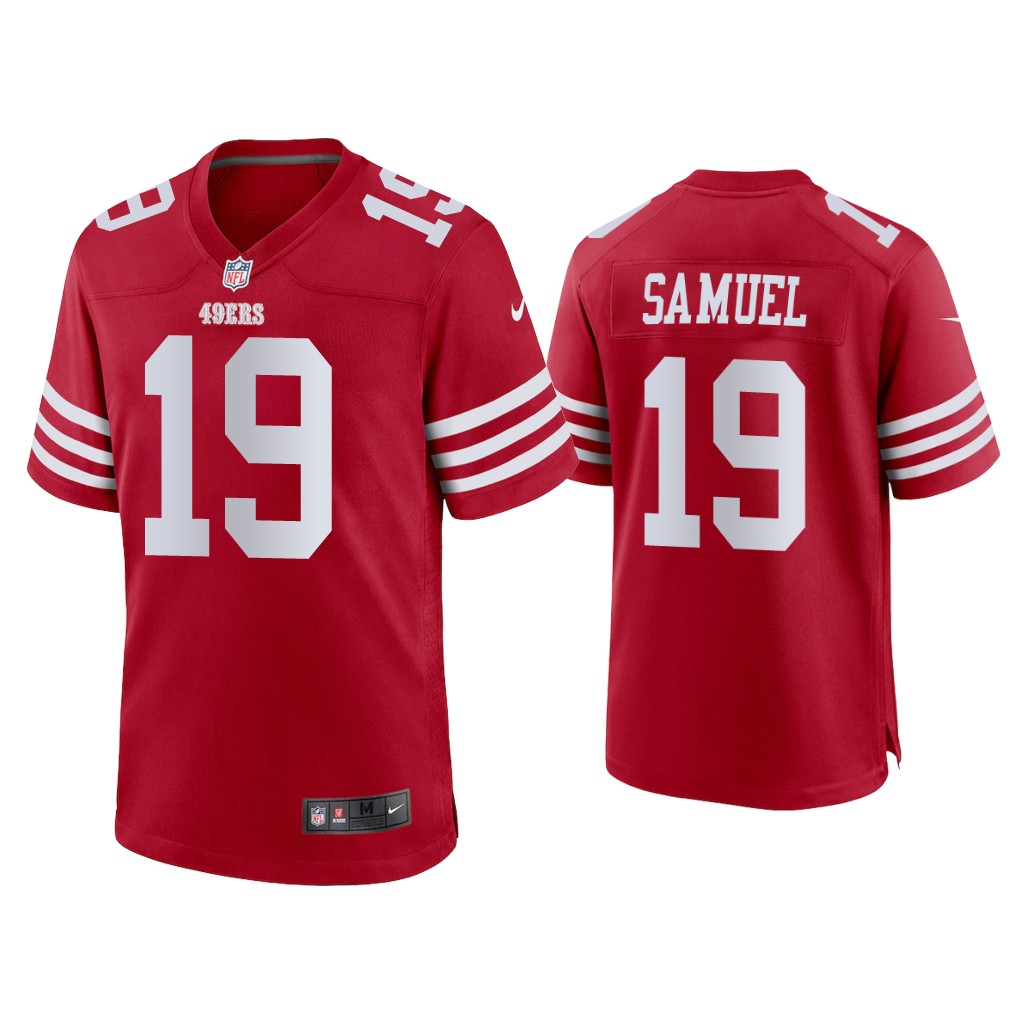 San Francisco 49ers #19 Deebo Samuel Scarlet 2022-23 Game Jersey
