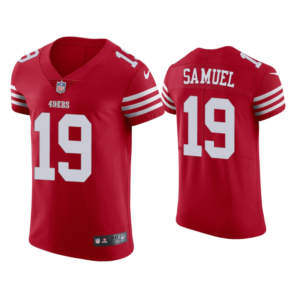 San Francisco 49ers #19 Deebo Samuel Scarlet 2022-23 Vapor Elite Jersey San Francisco 49ers #19 Deebo Samuel Scarlet 2022-23 Vapor Elite Jersey