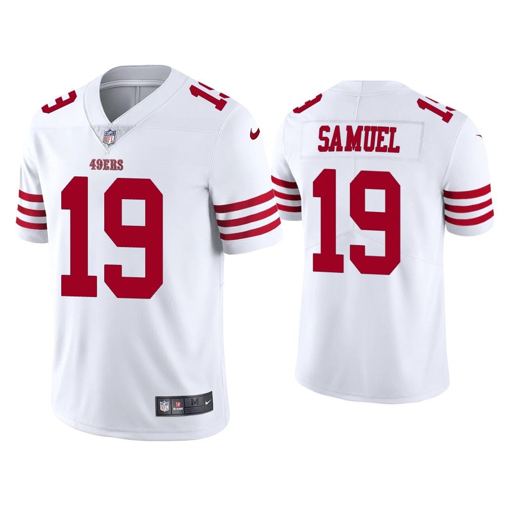 San Francisco 49ers #19 Deebo Samuel White Vapor Limited Jersey San Francisco 49ers #19 Deebo Samuel White Vapor Limited Jersey