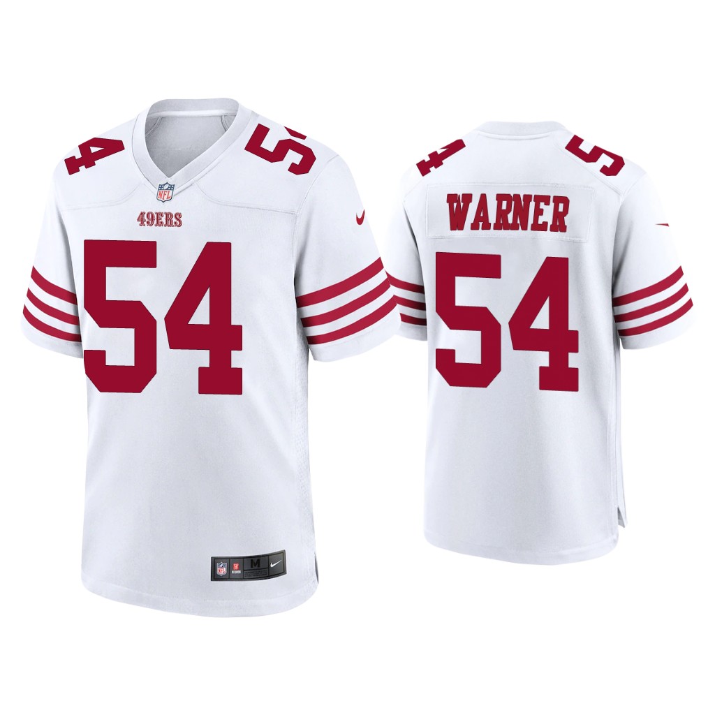 San Francisco 49ers #54 Fred Warner White Game Jersey