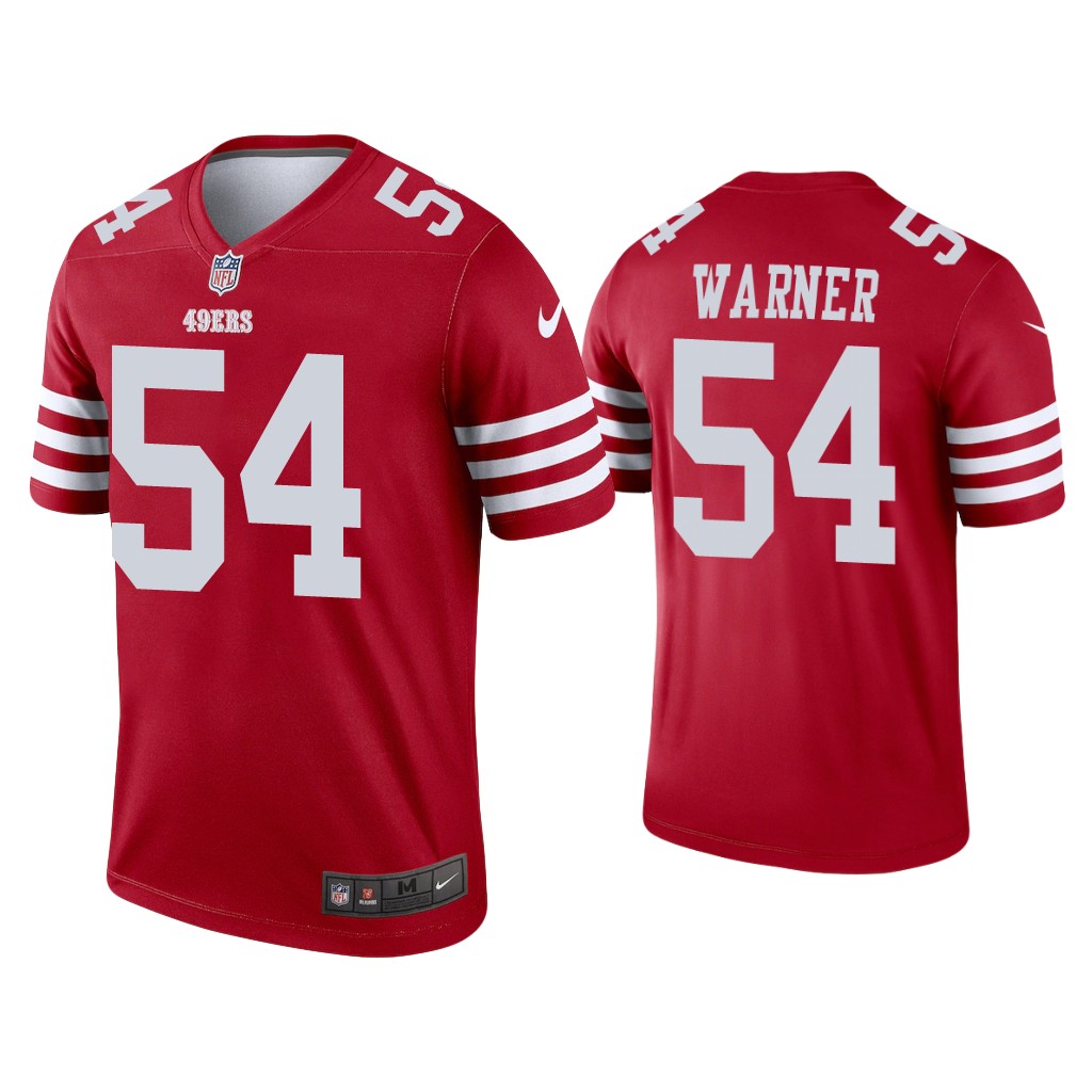 San Francisco 49ers #54 Fred Warner Scarlet 2022-23 Legend Jersey