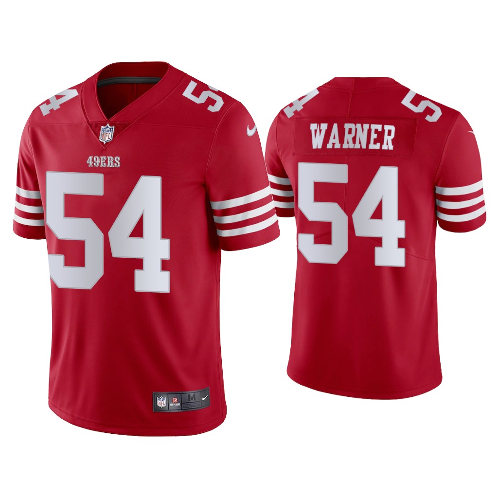 San Francisco 49ers #54 Fred Warner Scarlet 2022-23 Vapor Limited Jersey