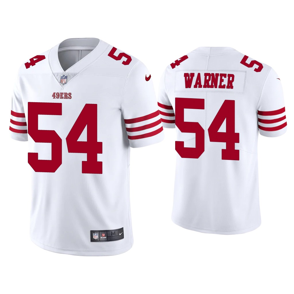 San Francisco 49ers #54 Fred Warner White Vapor Limited Jersey