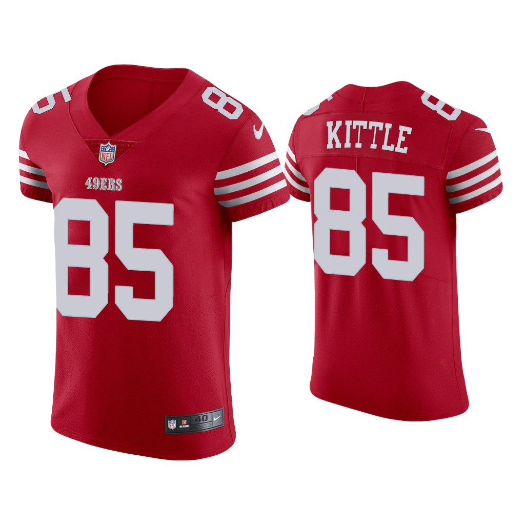 San Francisco 49ers #85 George Kittle Scarlet 2022-23 Vapor Elite Jersey