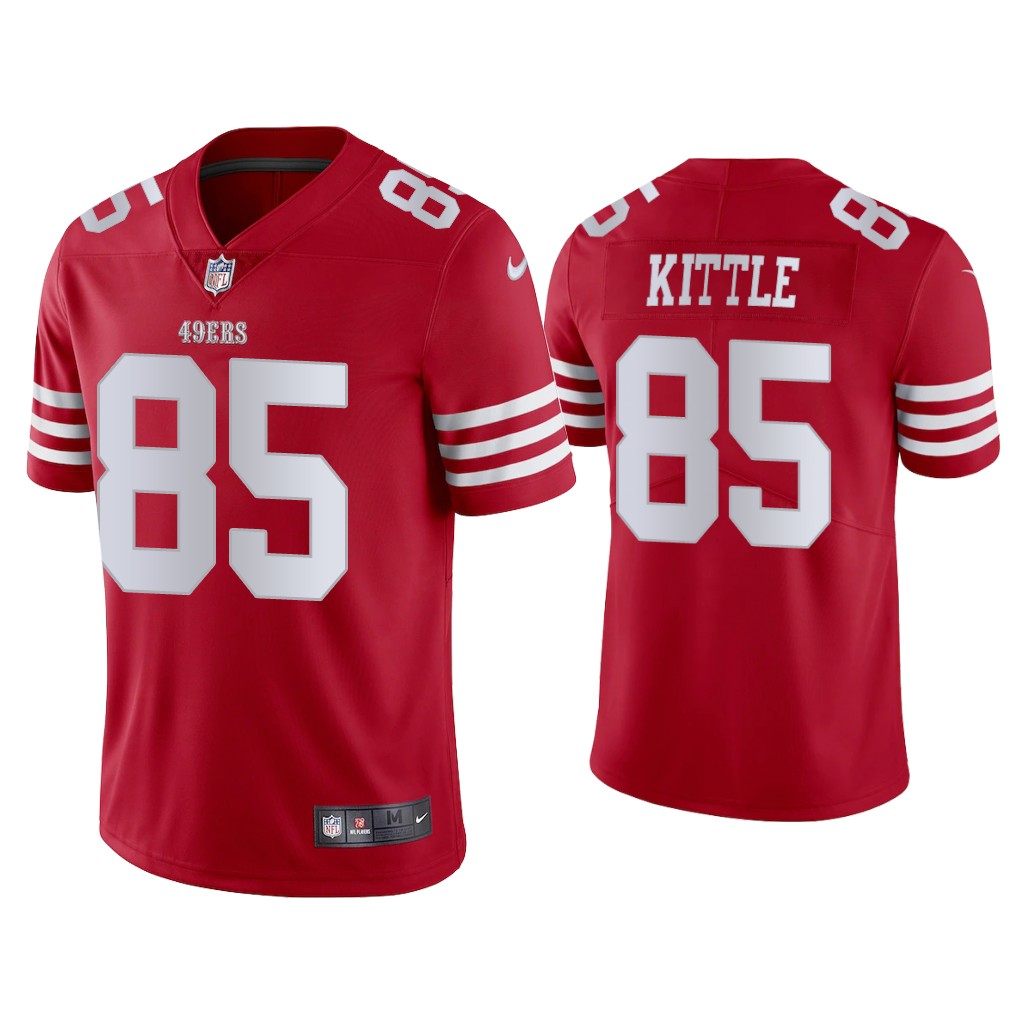 San Francisco 49ers #85 George Kittle Scarlet 2022-23 Vapor Limited Jersey San Francisco 49ers #85 George Kittle Scarlet 2022-23 Vapor Limited Jersey