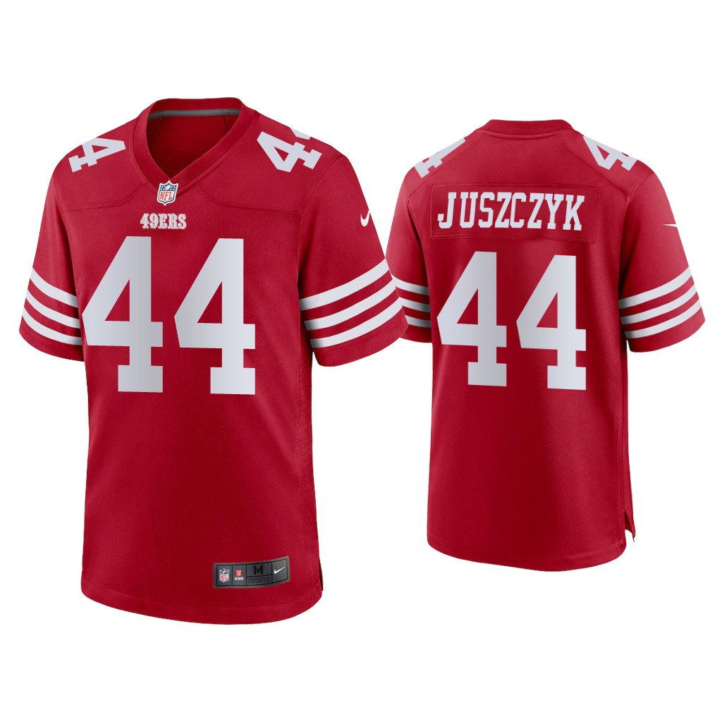 San Francisco 49ers #44 Kyle Juszczyk Scarlet 2022-23 Game Jersey