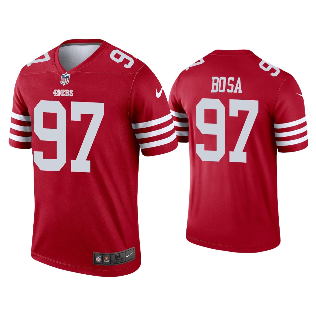 San Francisco 49ers #97 Nick Bosa Scarlet 2022-23 Legend Jersey