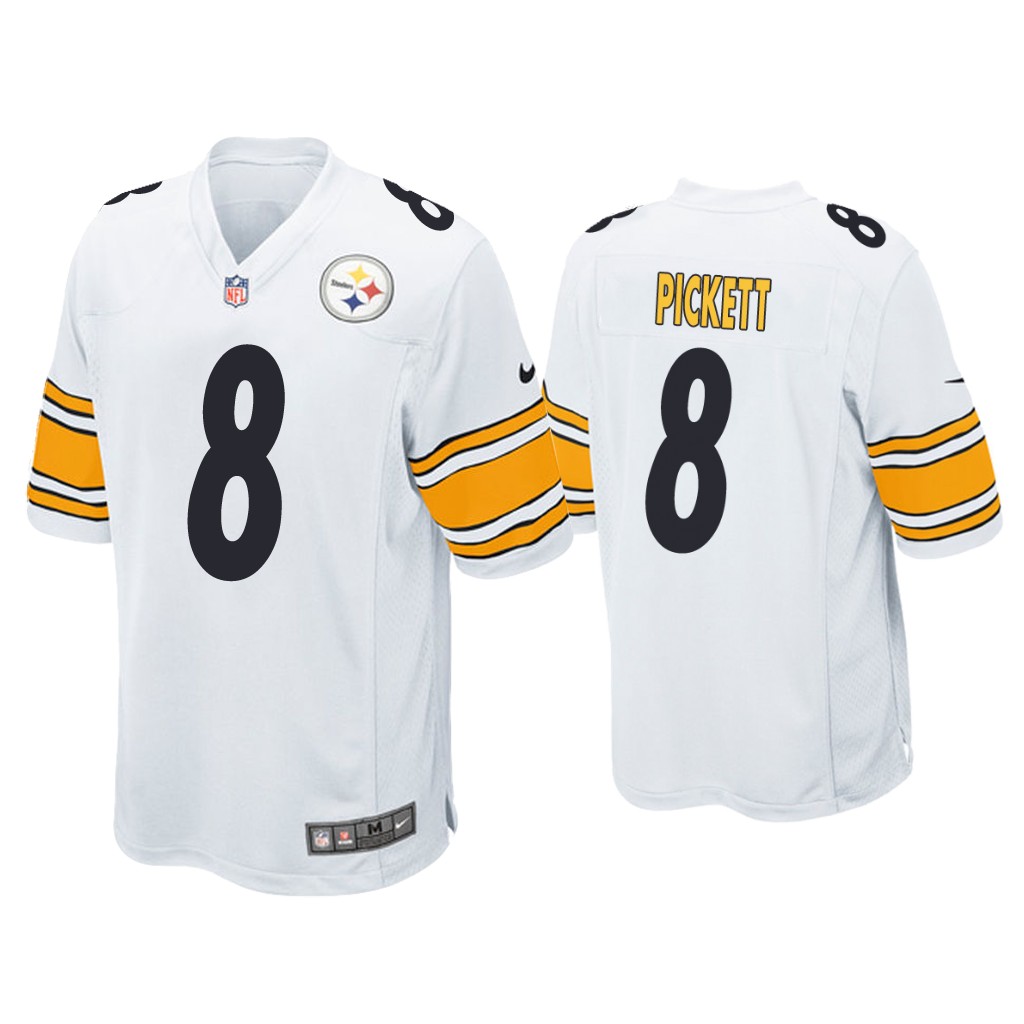 Pittsburgh Steelers #8 Kenny Pickett White Game 2022 NFL Draft Jersey Pittsburgh Steelers #8 Kenny Pickett White Game 2022 NFL Draft Jersey