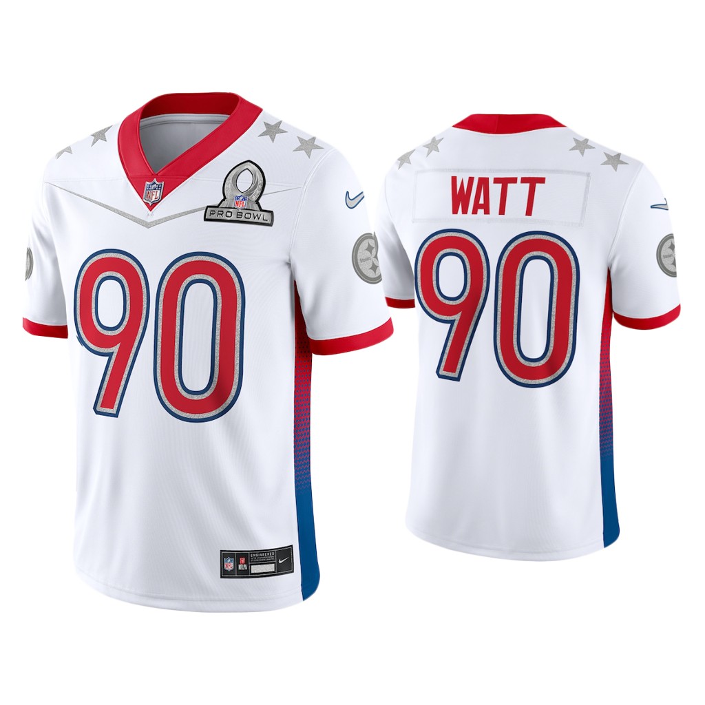 Pittsburgh Steelers #90 T.J. Watt White Game 2022 AFC Pro Bowl Jersey