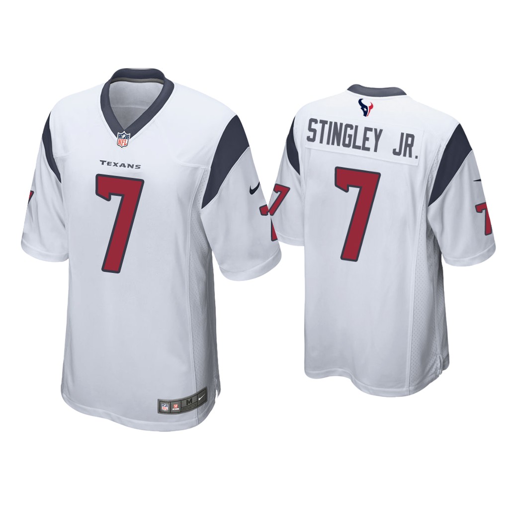 Houston Texans #7 Derek Stingley Jr. White Game 2022 NFL Draft Jersey