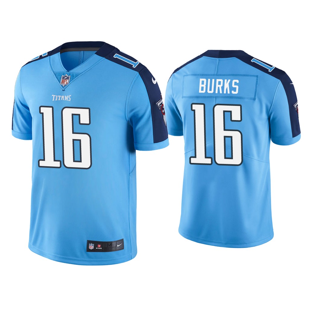 Tennessee Titans #16 Treylon Burks Light Blue Vapor Limited 2022 NFL Draft Jersey Tennessee Titans #16 Treylon Burks Light Blue Vapor Limited 2022 NFL Draft Jersey