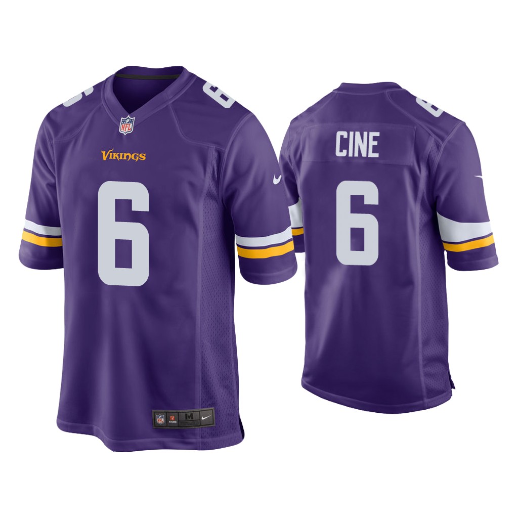 Minnesota Vikings #6 Lewis Cine Purple Game 2022 NFL Draft Jersey Minnesota Vikings #6 Lewis Cine Purple Game 2022 NFL Draft Jersey
