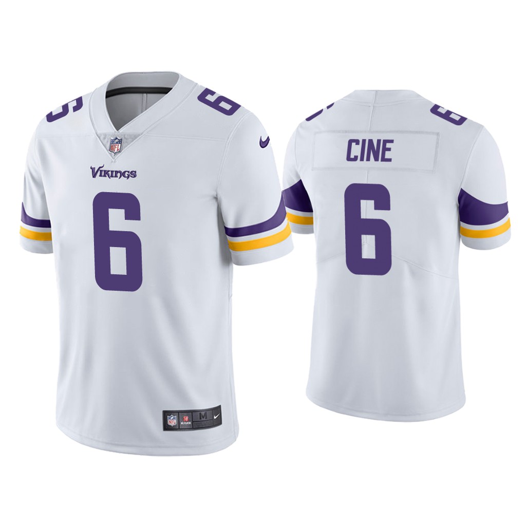 Minnesota Vikings #6 Lewis Cine White Vapor Limited 2022 NFL Draft Jersey Minnesota Vikings #6 Lewis Cine White Vapor Limited 2022 NFL Draft Jersey
