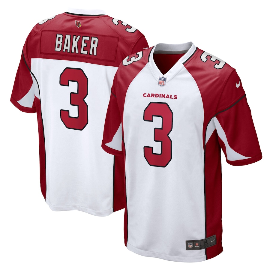 Youth - Arizona Cardinals Nike Road Game White - Budda Baker Jersey Youth - Arizona Cardinals Nike Road Game White - Budda Baker Jersey