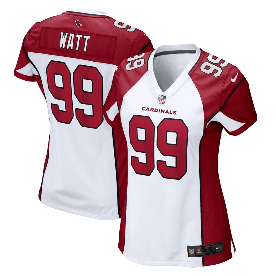 Women's - Arizona Cardinals Nike Road Game White - J. J. Watt Jersey