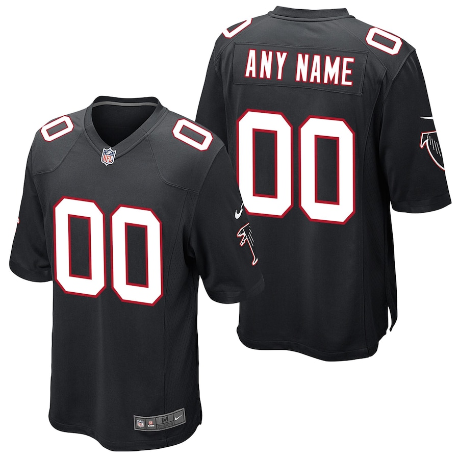 Youth - Atlanta Falcons Nike Alternate Game Black - Custom Jersey Youth - Atlanta Falcons Nike Alternate Game Black - Custom Jersey