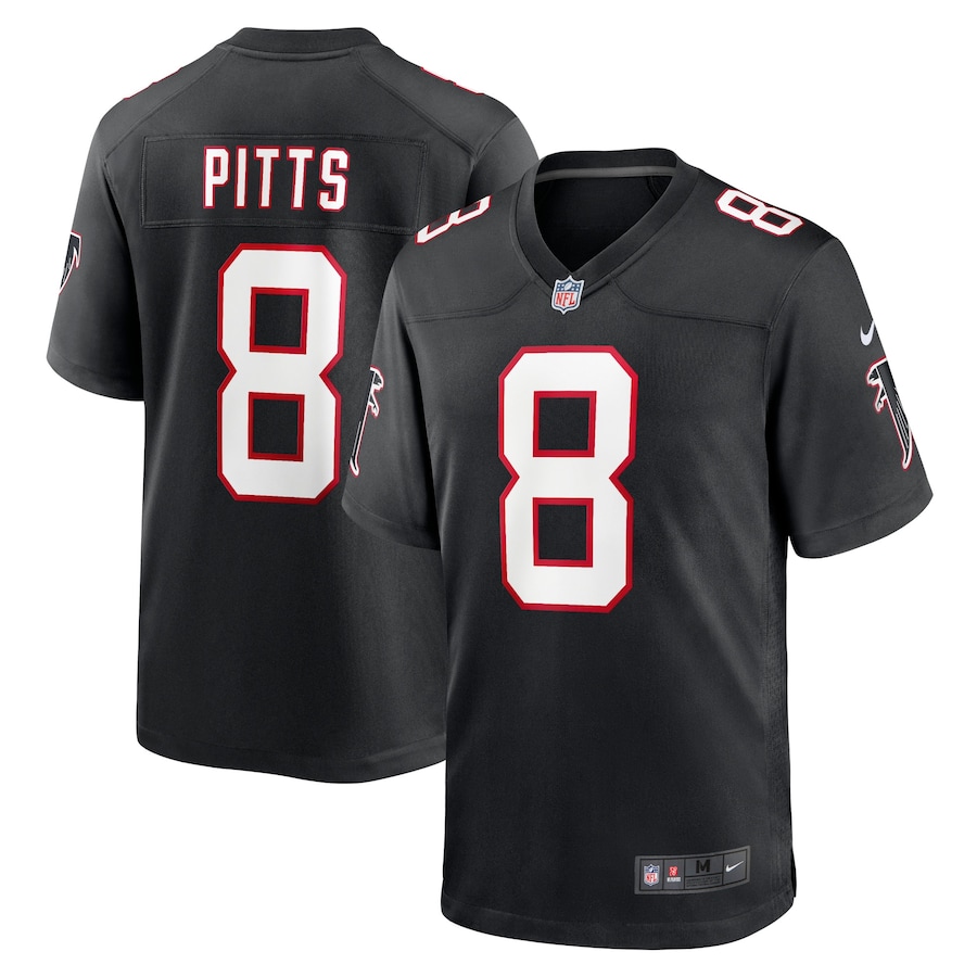 Youth - Atlanta Falcons Nike Alternate Game Black - Kyle Pitts Jersey Youth - Atlanta Falcons Nike Alternate Game Black - Kyle Pitts Jersey