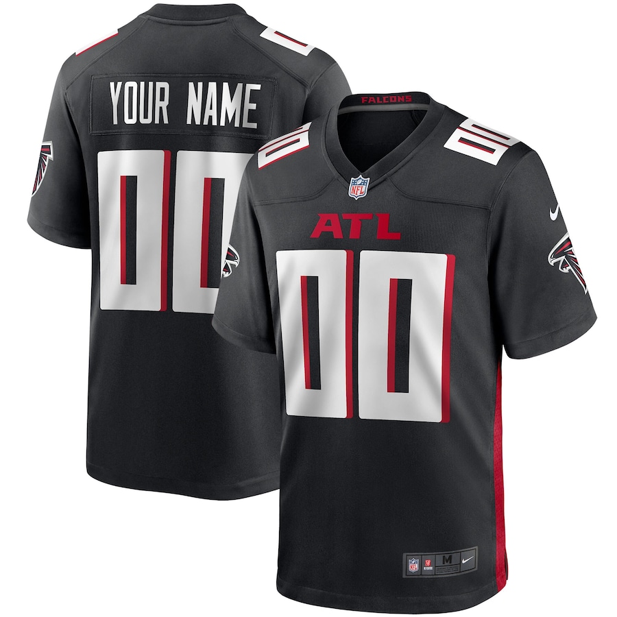 Youth - Atlanta Falcons Nike Home Game Black - Custom Jersey Youth - Atlanta Falcons Nike Home Game Black - Custom Jersey