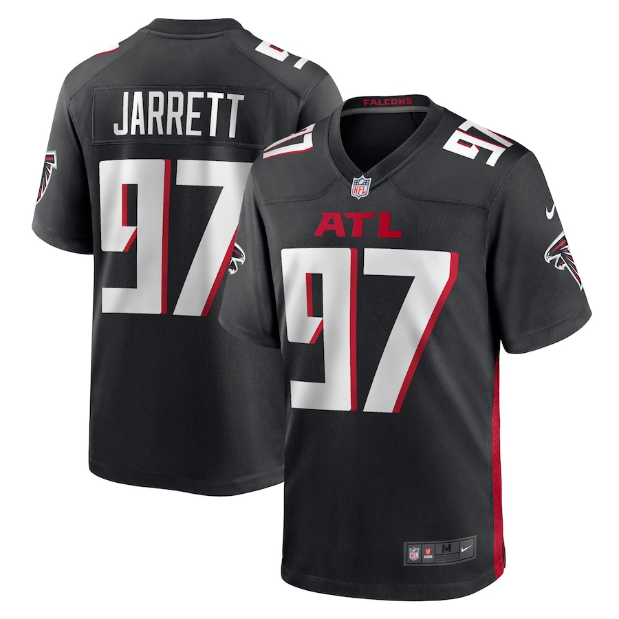 Youth - Atlanta Falcons Nike Home Game Black - Grady Jarrett Jersey