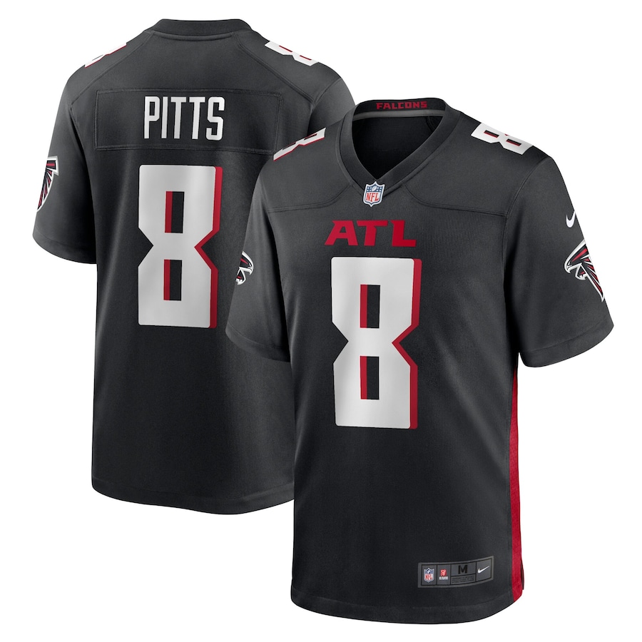 Youth - Atlanta Falcons Nike Home Game Black - Kyle Pitts Jersey Youth - Atlanta Falcons Nike Home Game Black - Kyle Pitts Jersey