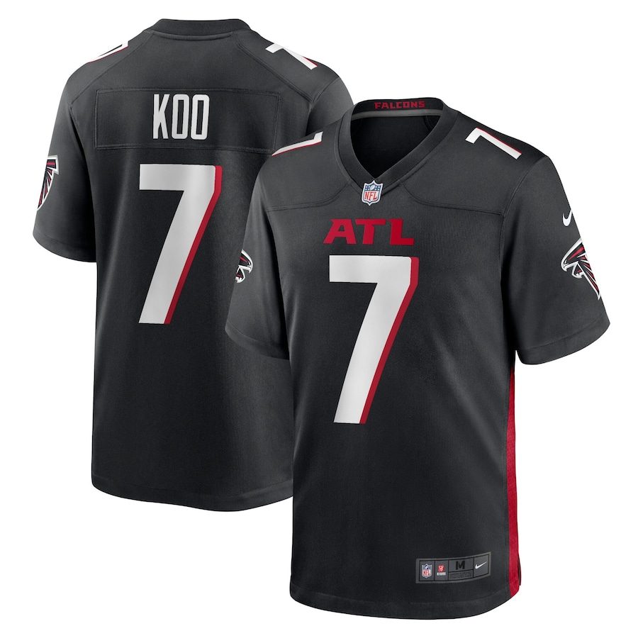 Youth - Atlanta Falcons Nike Home Game Black - Younghoe Koo Jersey Youth - Atlanta Falcons Nike Home Game Black - Younghoe Koo Jersey