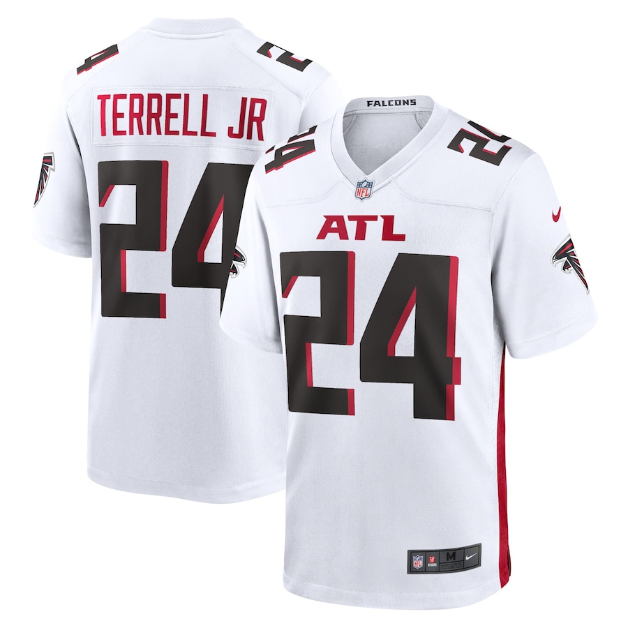 Youth - Atlanta Falcons Nike Road Game White - A.J.Terrell JR. Jersey