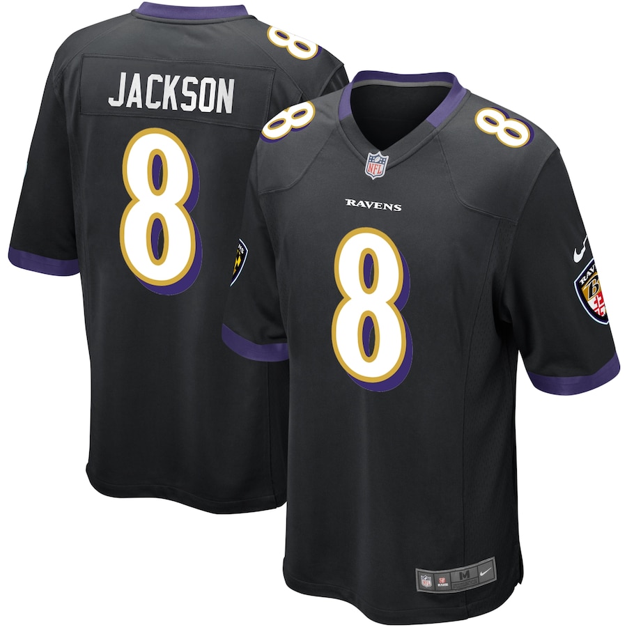 Youth - Baltimore Ravens Alternate Game Lamar Jackson Jersey
