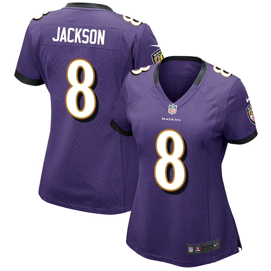 Women's - Baltimore Ravens Home Game Lamar Jackson Jersey Women's - Baltimore Ravens Home Game Lamar Jackson Jersey