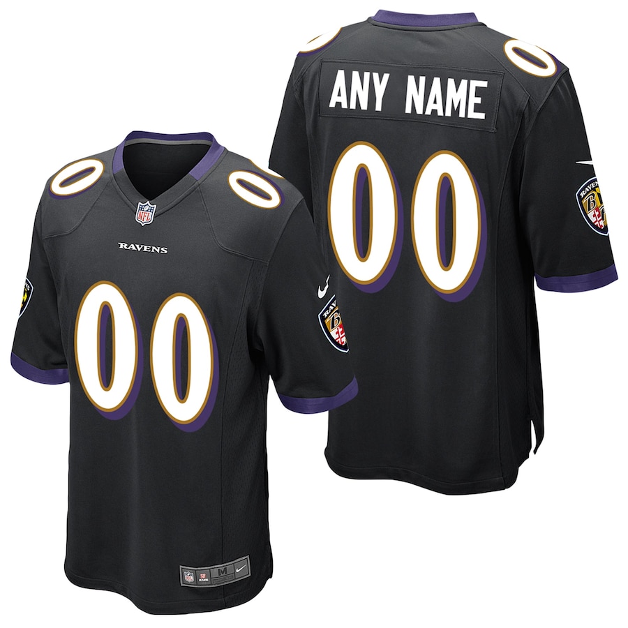 Youth - Baltimore Ravens Nike Game Alternate Custom Jersey
