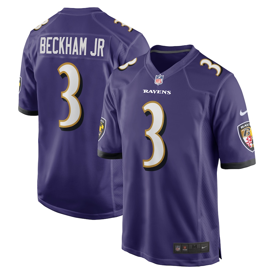 Youth - Baltimore Ravens Nike Game Purple - Odell Beckham Jr Jersey