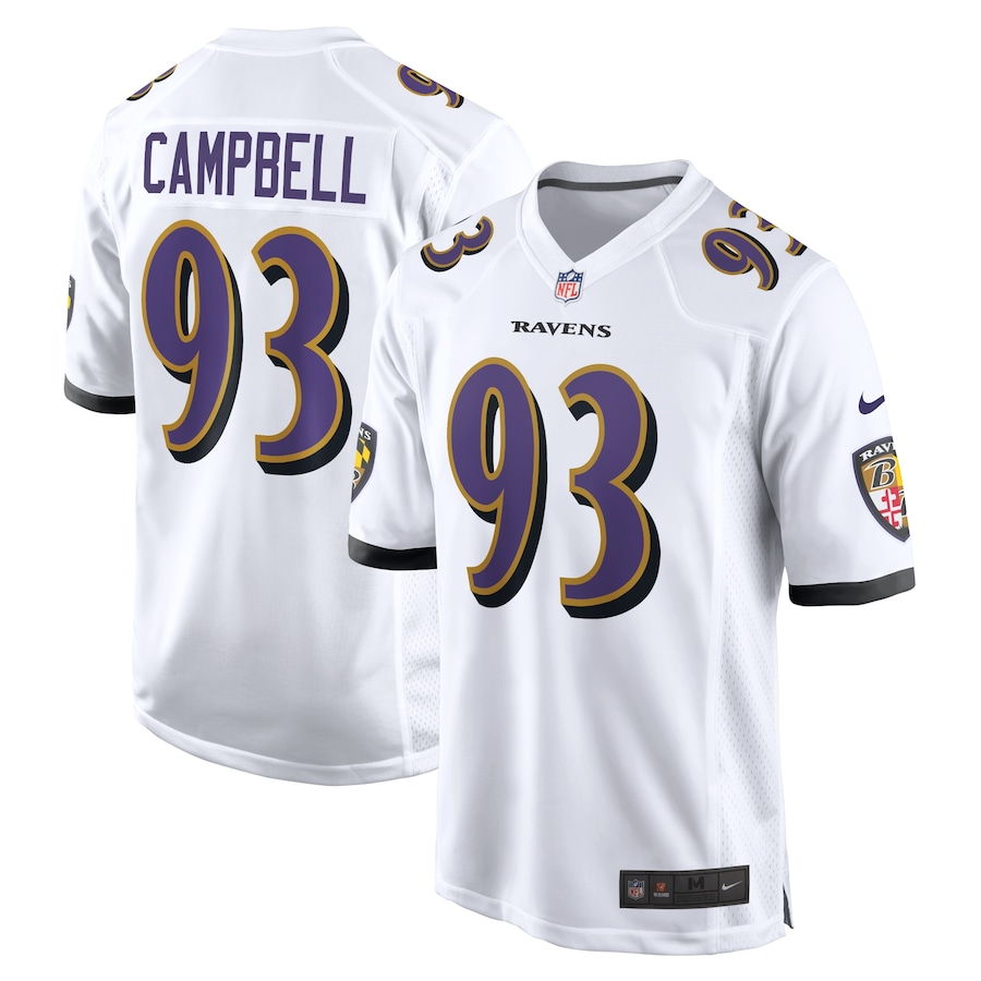 Youth - Baltimore Ravens Nike Road Game White - Calais Campbell Jersey Youth - Baltimore Ravens Nike Road Game White - Calais Campbell Jersey