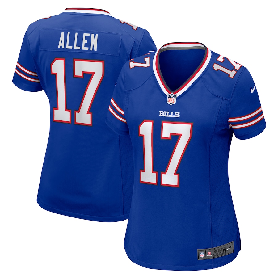 Women's - Buffalo Bills Nike Home Game Royal Blue - Josh Allen Jersey Women's - Buffalo Bills Nike Home Game Royal Blue - Josh Allen Jersey