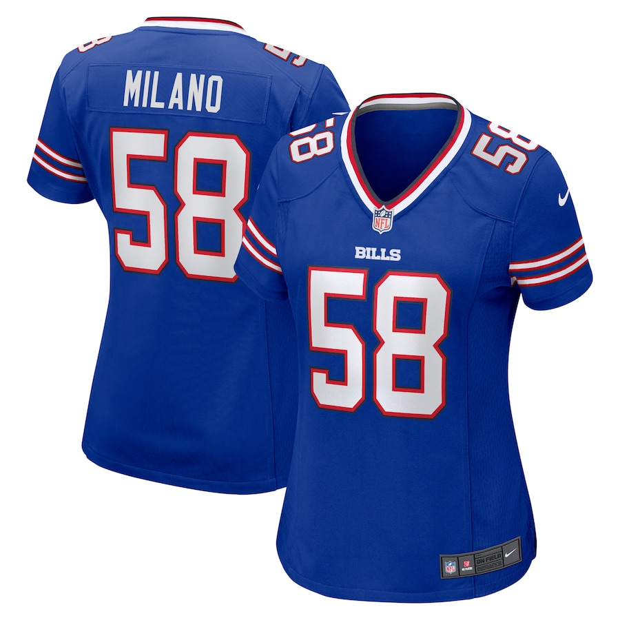 Women's - Buffalo Bills Nike Home Game Royal Blue - Matt Milano Jersey Women's - Buffalo Bills Nike Home Game Royal Blue - Matt Milano Jersey