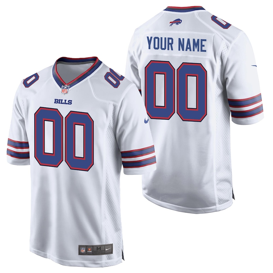Youth - Buffalo Bills Road Game Custom Jersey