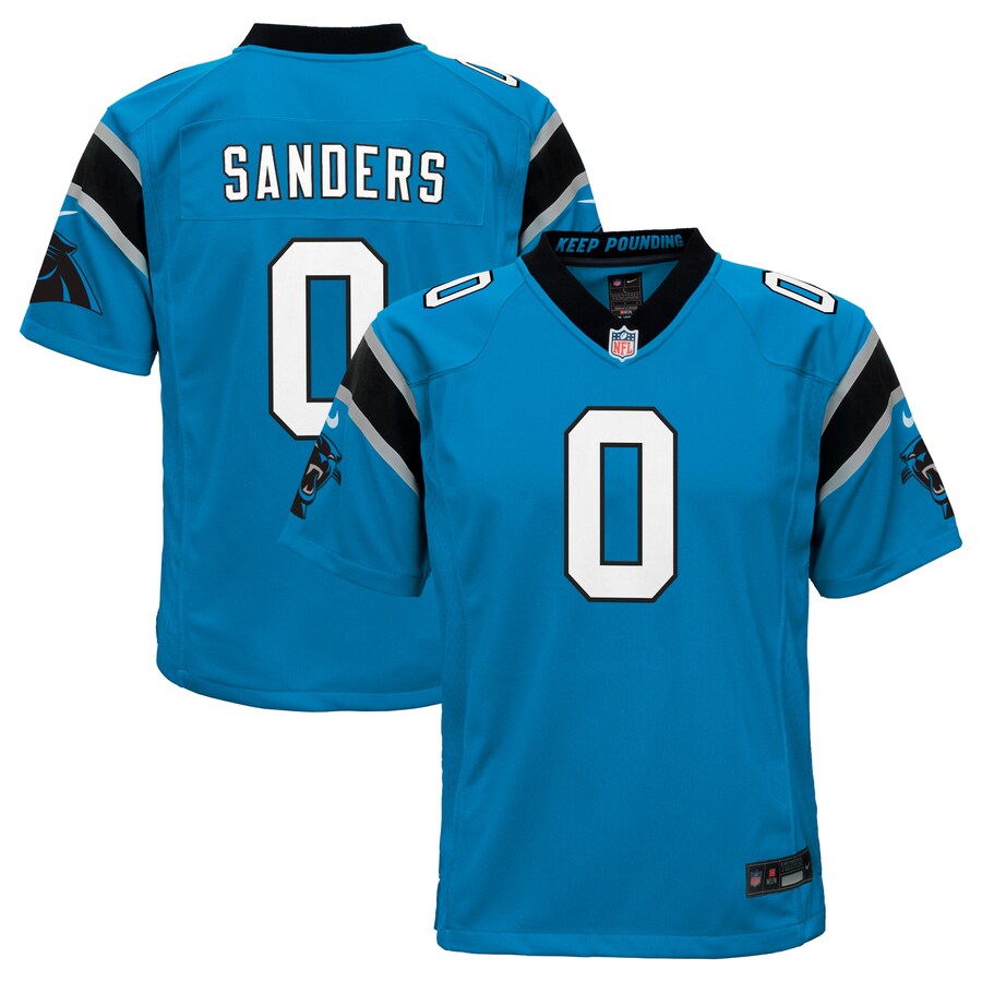 Youth - Carolina Panthers Nike Alternate Game Blue - Miles Sanders Jersey