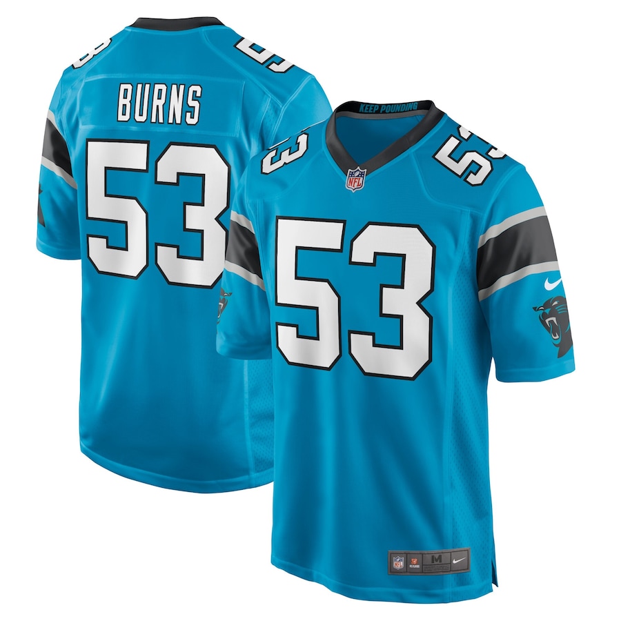 Youth - Carolina Panthers Nike Game Alternate Blue - Brian Burns Jersey Youth - Carolina Panthers Nike Game Alternate Blue - Brian Burns Jersey